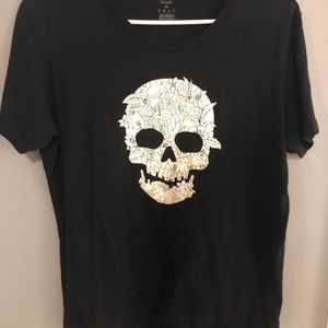 Reebok glow in the dark skull tee shirt